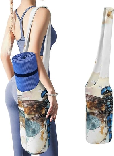 Yoga Mat Tas - Yogamat Opbergzak - Sporten en Ontspannen - Stijlvol Canvas Ontwerp - 50x40x18cm - Stijl