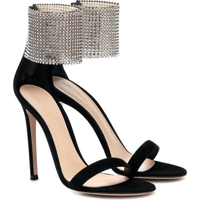 Zomer Nieuwe Stiletto Sandalen Dames Strass One-Word Gespriem Zwarte Hoge Hakken Schoenen Dames Mode Sandalias De Las Mujeres 37