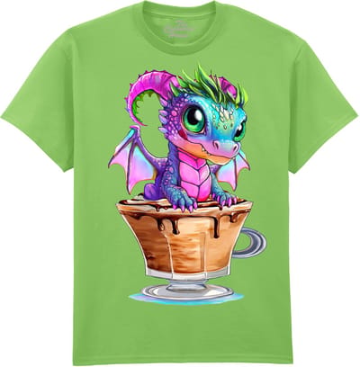 Draak Mocha Latte Dragon The Coloured House T-shirt M