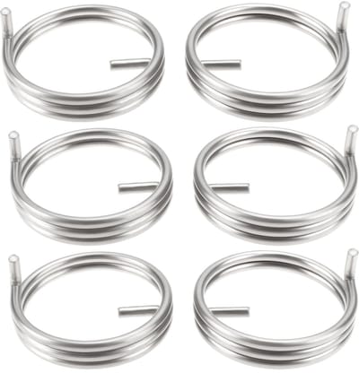 Dailygoods- Deurklankveren 3 Paar - Compatibel met Securit S3303 - Zwarte Antieke Deurgrepen - 304 Roestvrij Staal - Matige Resetkracht - Duurzaam en Elastisch - Deurklink