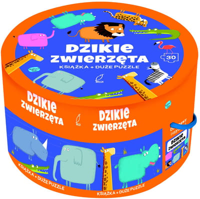 Na okrągło. Dzikie zwierzęta. Puzzle i książka - Rondom. Wilde dieren. Puzzel en boek