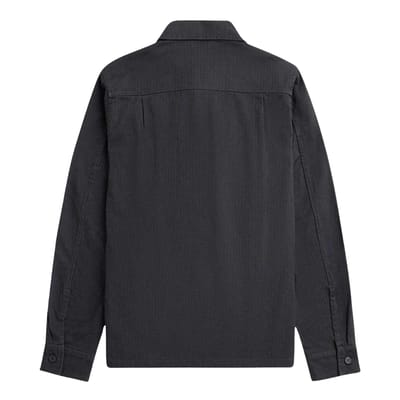 Fred Perry Heren Anker visgraat overhemd (Grijs)