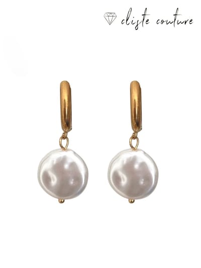 Cliste Couture - Circle Parel Hoop Oorbellen Set - Sieraden - Oorbellen Dames - Verguld - Oorbellen - Goud