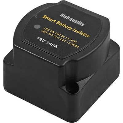 12V 24V Auto RV Oplaadschakelaar Smart Dual Battery Isolator Spanningsgevoelig relais Compatibel met zwart