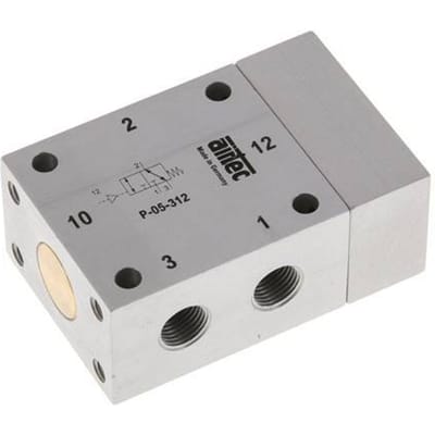 3/2 G1/8'' Luchtgestuurd Ventiel -0.95-10bar/-13.2-140psi Airtec
