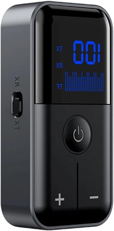 Draadloze Audio Adapter - Zender Ontvanger - Muziek Streamen - Lage Latentie - Compact Formaat - Zwart