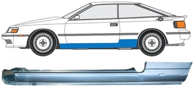 Volledige dorpel voor Toyota Celica T16 1985-1989 / Links
