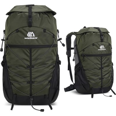 35L Outdoor Camping Rugzak Grote Wandel Trekking Vis Tas Hydratatie Korte Reis Bagage Klimmen Waterdichte Reizen Rugzak 30 - 40L black