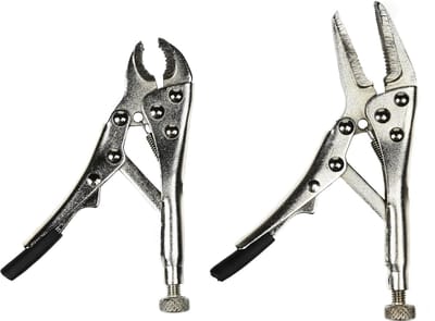 Benson Mini-griptang set - rechte bek - snelspanner - traploos instelbaar - 100 mm - 2 stuks