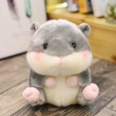 Super Schattige Ronde Bal Vorm Knuffel Bamboe Panda Pluche Speelgoed Hoge Kwaliteit Gevuld Cartoon Dieren Zwarte Kat Poppen speelgoed Hamster Dessert about 10-13cm