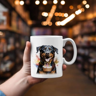 Beker cadeau voor haar of hem, kerst, verjaardag, honden liefhebber, zus, broer, vriendin, vriend, collega, moeder, vader, hond