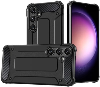 Hoesje Geschikt voor Samsung Galaxy S24 | Shock Proof | Hybride Back Cover | Beschermhoes | Schokbestendig | Extra bescherming | Zwart