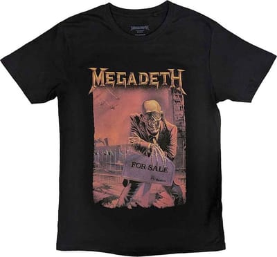 Megadeth - Peace Sells Album Cover Heren T-shirt - M - Zwart