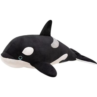 Poupées Orque Dessin Animé Animal Coton PP Drôle Grand Requin Blanc Jouets en Peluche Collection 40cm Animaux Coussin en Peluche