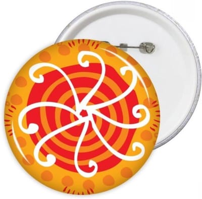 Ronde Pins Badge - Kleding Decoratie - Persoonlijke Stijl - Kras UV Bestendig - XXL 7.5cm - Multikleur