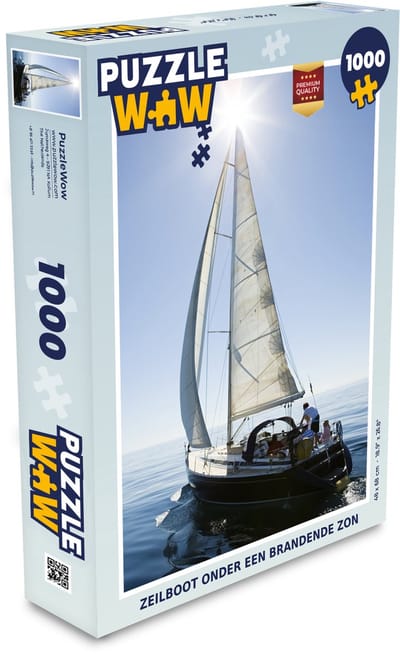 Puzzel Zeilboot onder een brandende zon - Legpuzzel - Puzzel 1000 stukjes volwassenen