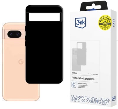 Hoesje voor Google Pixel 8A 5G - 3mk Matt Case Zwart 4o
