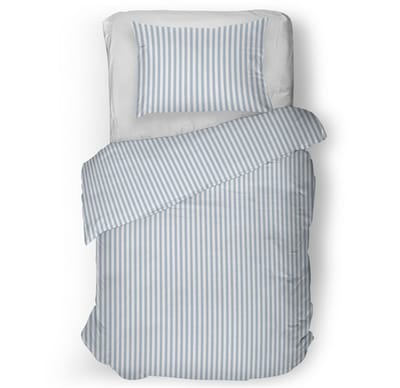 Snoozing Iris Dekbedovertrek - Eenpersoons - 140x200/220 cm - Blue