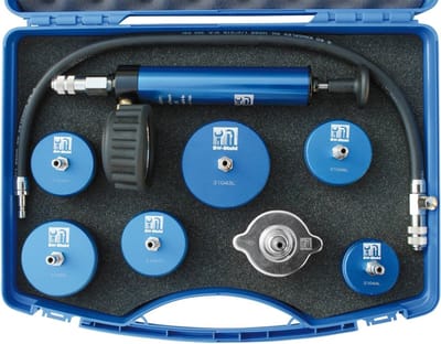 SW-Stahl 21040L radiateurdrukset voor bedrijfswagens, compleet met pomp + slang