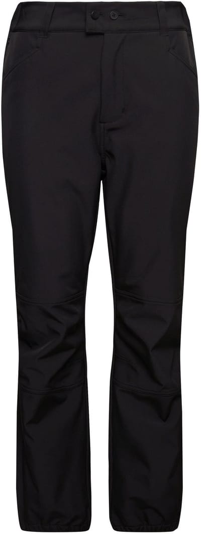 Ulla Popken - Dames - Softshell-broek waterafstotend voorgevormde knieën - Zwart - Maat 42