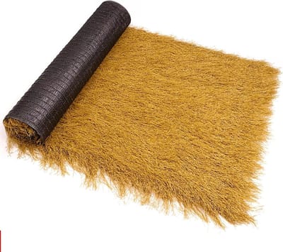 Synthetisch rieten dak - Kunststro rol - Tropische sfeer creëren - Verbeterde dikte - 10 x 1 meter - Geel
