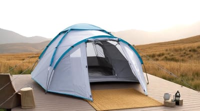 Dutchers® Pop-Up Tent - 3 Personen – Automatische Tent voor Kamperen, Reizen, Strand & Hiking - Campingtent - Kampeertent - Koepeltent – UPF 50+ - UV Bestendig – Waterdicht & Ventilerend – Inclusief Draagtas, Haringen & Touwen - Grijs