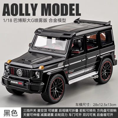 Version Spray 1:18 Mercedes Benz Bbs G800 Modifié Luxe Tout-Terrain SUV Alliage Moulé Sous Pression Modèle Voiture Haute Simulation Miniature Véhicule