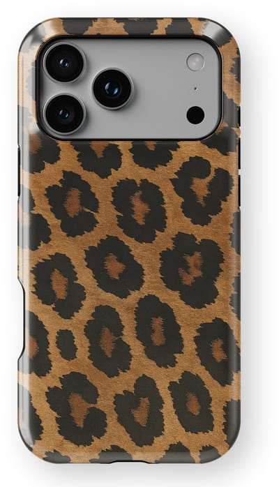 DripCase Luipaard Hoesje geschikt voor iPhone 17 Pro | Backcover met Mag | Hoesje met Dierenprint geschikt voor iPhone 17 Pro Leopard Dark
