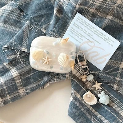 Luxe Schelp Schattige Hoofdtelefoonhoes Voor Apple Airpods 4 3 Pro 2 Cover met Schattige Siliconen Headset Oplaadhoesjes Pro For Airpods 4