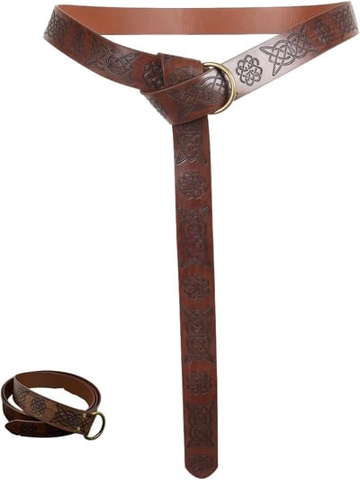 Viking en Middeleeuwse Piratenkostuums voor Mannen en Vrouwen met Leerenschoenen en Accessoires voor Carnaval