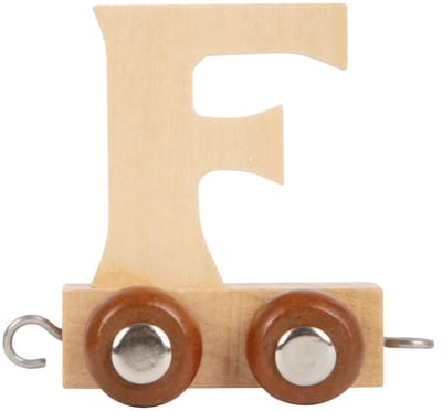 Lettertrein "Finn" jongensnaam 2025 inclusief locomotief en sluitwagen