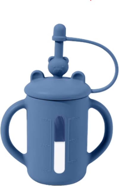 Rietjesbeker - Drinkerbeker - Antilek beker - Sippy cup - Baby - Peuter - 150ML - Blauw