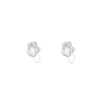 Flower Clipoorbellen | RVS (verkleurt niet) Zilver | Cadeau voor haar | Kerst | Verjaardag | Beste Cadeau