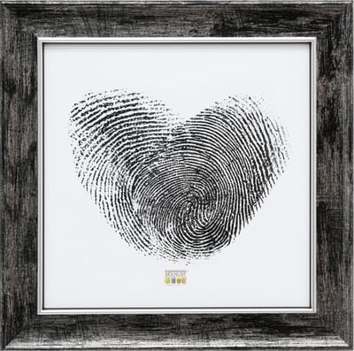 Deknudt Frames fotolijst S46EE2 - zwart met zilver biesje -13x13 cm