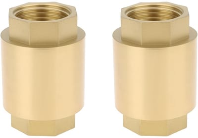 Dailygoods- Terugslagklep 1/2" BSP - 2 Stuks - Messing - Corrosiebestendig - Eenvoudige Installatie - Betrouwbaar Teruggaveontwerp - Klep