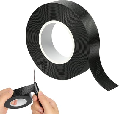 4,5 m waterdichte afdichtingstape, uv-bestendig, vulkaniseerbare isolatietape voor reparatie, afdichting en grip, voor loodgieters, elektriciens, doe-het-zelvers, zwart
