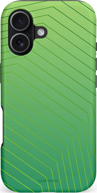Casetastic hoesje geschikt voor Apple iPhone 17 - MagSafe - Dubbellaagse bescherming - Neon Groen Net - Fashion Case - Groen