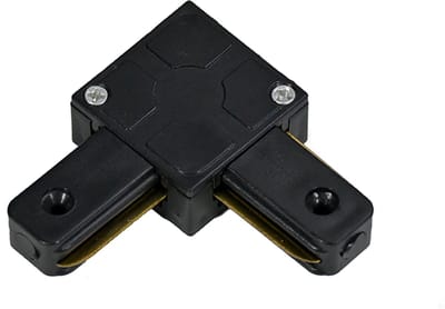 LCB - 1-Fase rail connector - L-vorm - Zwart