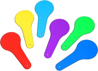 18-delige gekleurde transparante folie set voor kleurenspelletjes, leren en creatief spelen met kinderen