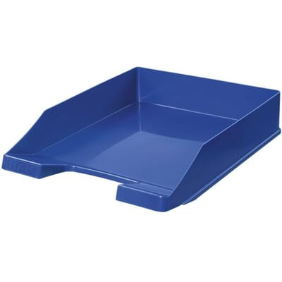 Opbergmand HAN Classic, voor A4/C4-formaat, met etiketveld, stapelbaar, B 255 x D 348 x H 65 mm, kunststof, blauw 10 stuks