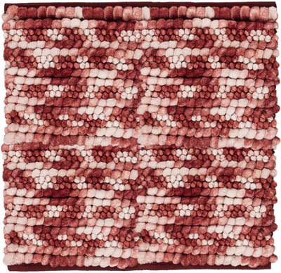 Heckettlane Badmat Brenda - Badkamermat - Bidetmat - Antislip tapijt - 60x60 cm - Rood