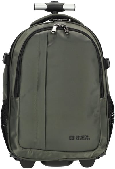 Enrico Benetti Innsbruck Laptop Rugzaktrolley - 13 inch - Olijfgroen