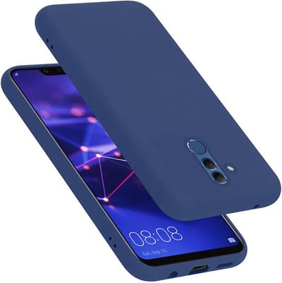 Cadorabo Hoesje geschikt voor Huawei MATE 20 LITE in LIQUID BLAUW - Beschermhoes gemaakt van flexibel TPU silicone Case Cover