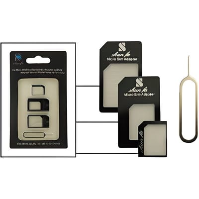 Adaptateurs de cartes SIM - MOCCA DESIGN - Kit 3 en 1 - Nano SIM - Micro SIM - SIM standard