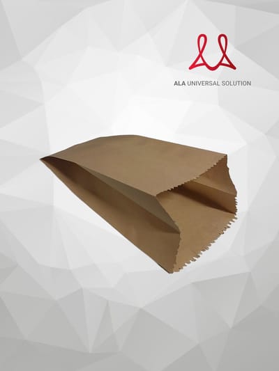Papieren zakjes - 100 stuks - bruin - 13x10x30cm - met zijvouw / fruitzakken / Broodzak