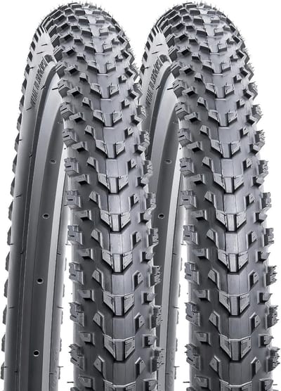 2 Stuks Fietsbanden 24 Inch met Schrader Ventiel voor Mountainbike