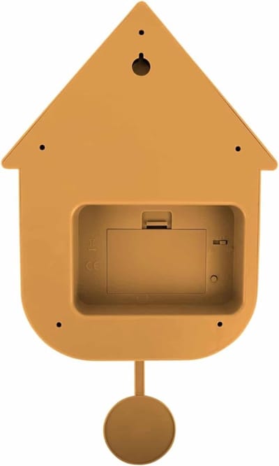 YOR® Koekoeksklok Modern - Wandklok - Uurwerk - Inclusief Gewichtsketting - Bruin - 22cm x 8cm x42cm
