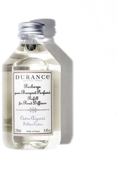Durance - navulling geurstokjes - Ceder hout - Cedre Argenté - Silver Cedar - 250ml
