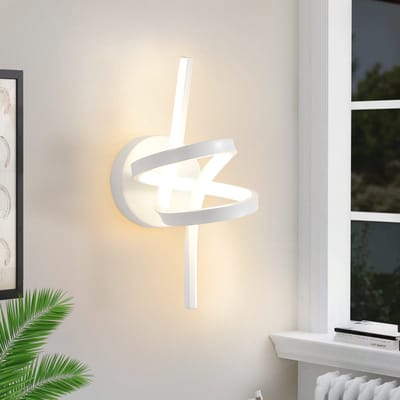 NETTLIFE Wandlamp LED - 7W - Wit - Binnen Wandverlichting - Modern Hallamp - Warm wit Licht 3000K - voor Trappenhuis | Woonkamer | Slaapkamer