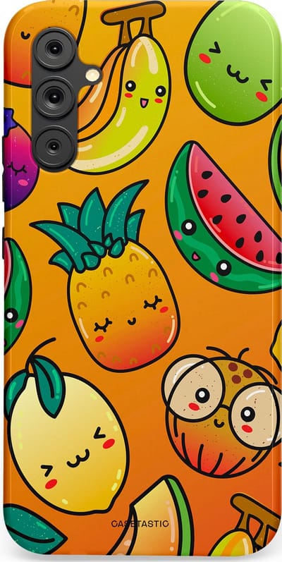 Casetastic Hoesje Geschikt voor Samsung A34 (5G) - Stijlvolle Beschermende Duo-layer Case - Fruitastisch